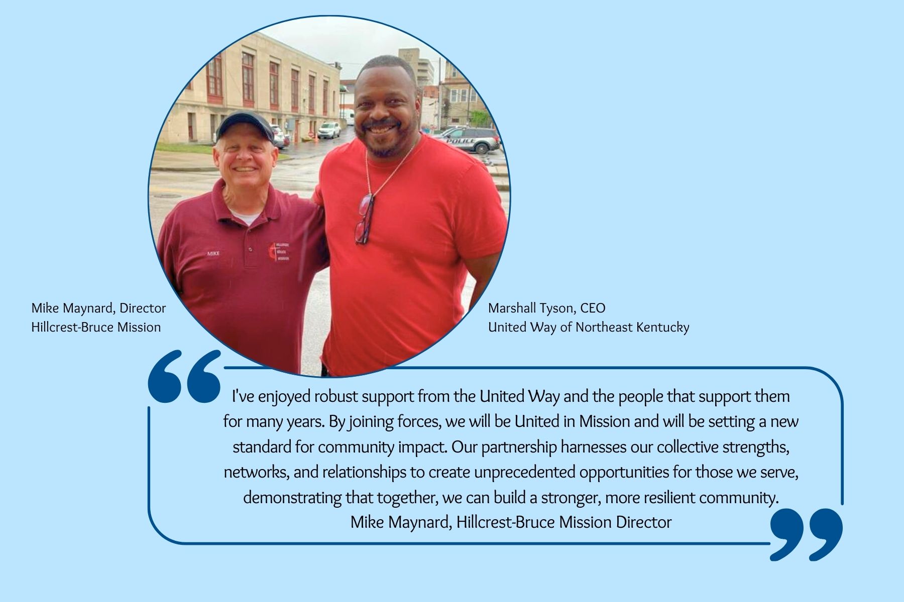 Photo of Mike Maynard and Marshall Tyson from the Daily Independent